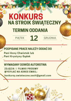 Konkurs na stroik świąteczny