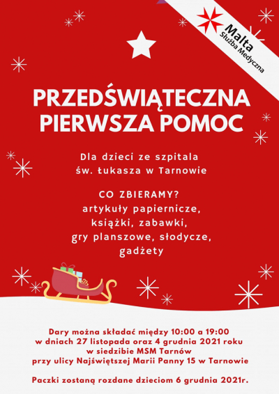 Świąteczna zbiórka dla dzieci ze szpitala