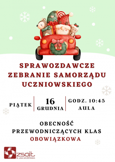 Sprawozdawcze Zebranie Samorządu Uczniowskiego