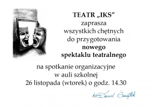 Zaproszenie do udziału w spektaklu
