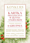 Konkurs na kartkę bożonarodzeniową w języku angielskim