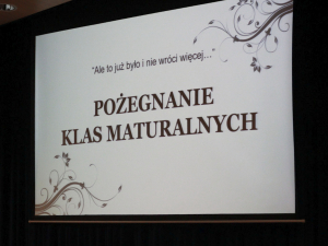 Gala pożegnania Absolwentów