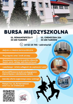 Bursa Międzyszkolna - zaproszenie do zamieszkania