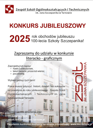 Jubileuszowy Konkurs Literacko - Graficzny