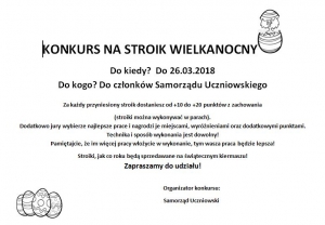 KONKURS NA STROIK WIELKANOCNY